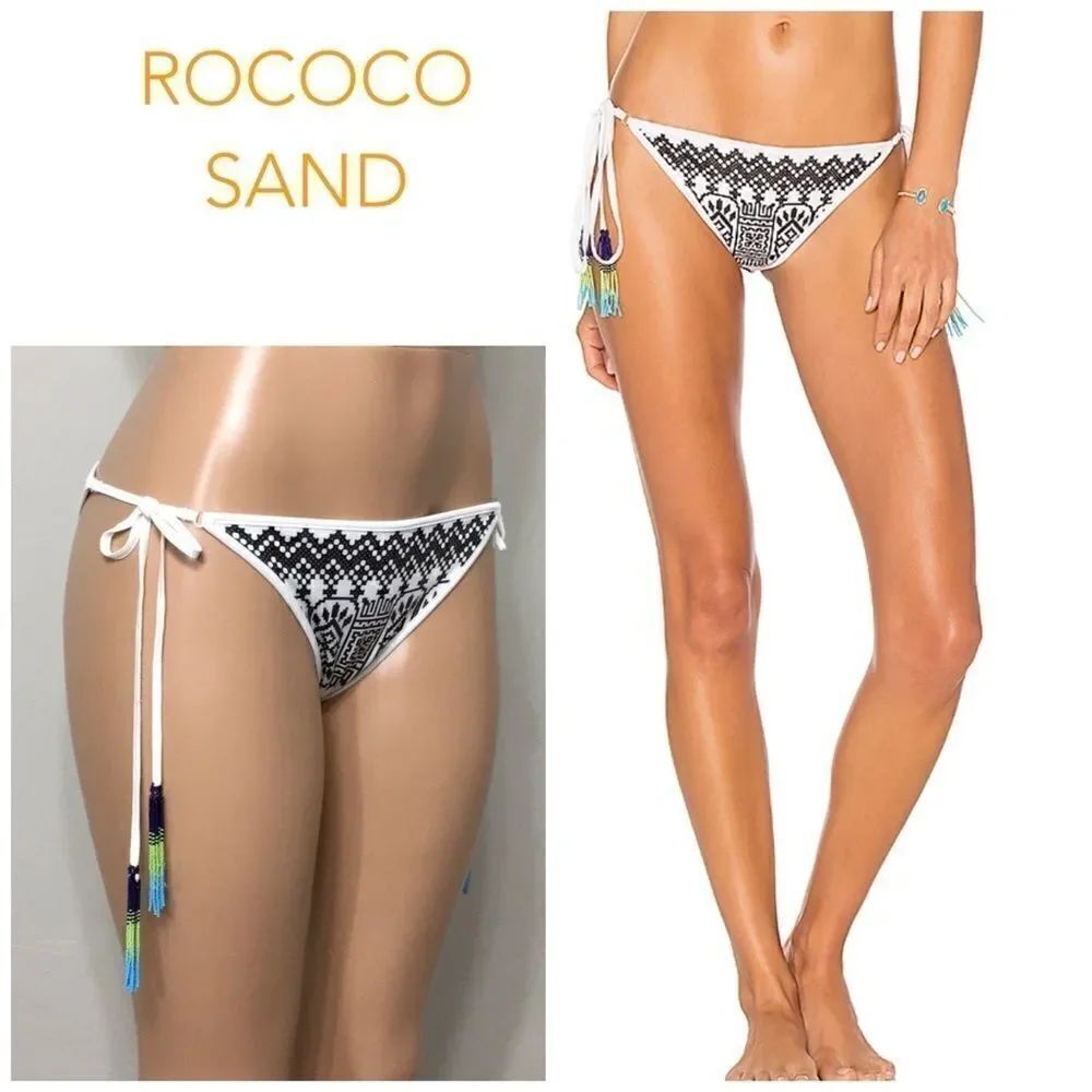ROCOCO SAND side tie bikini bottoms. NWT